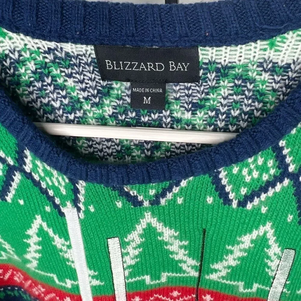 Blizzard Bay Mens Ugly Christmas Sweater North Swole Bodybuilder Drink Pocket M